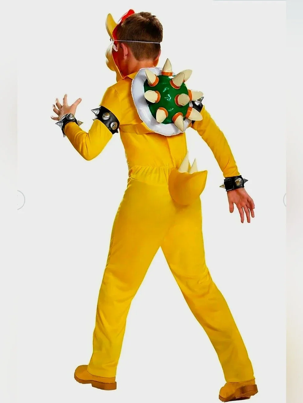 Universal Super Mario Bros. Bowser Deluxe Halloween Costume Complete outfit sz L - Picture 2 of 6
